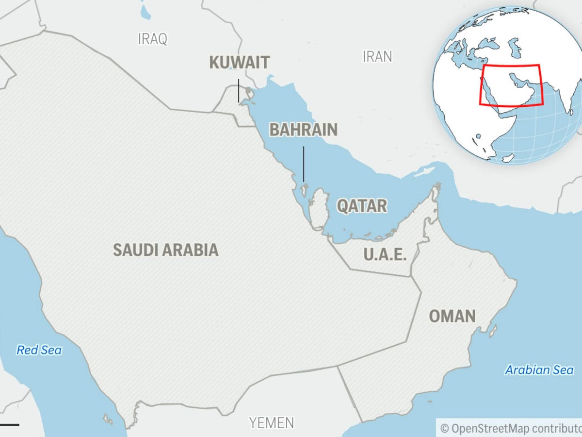 Tanker set ablaze after being struck by projectile in the Strait of Hormuz off the coast of Oman
