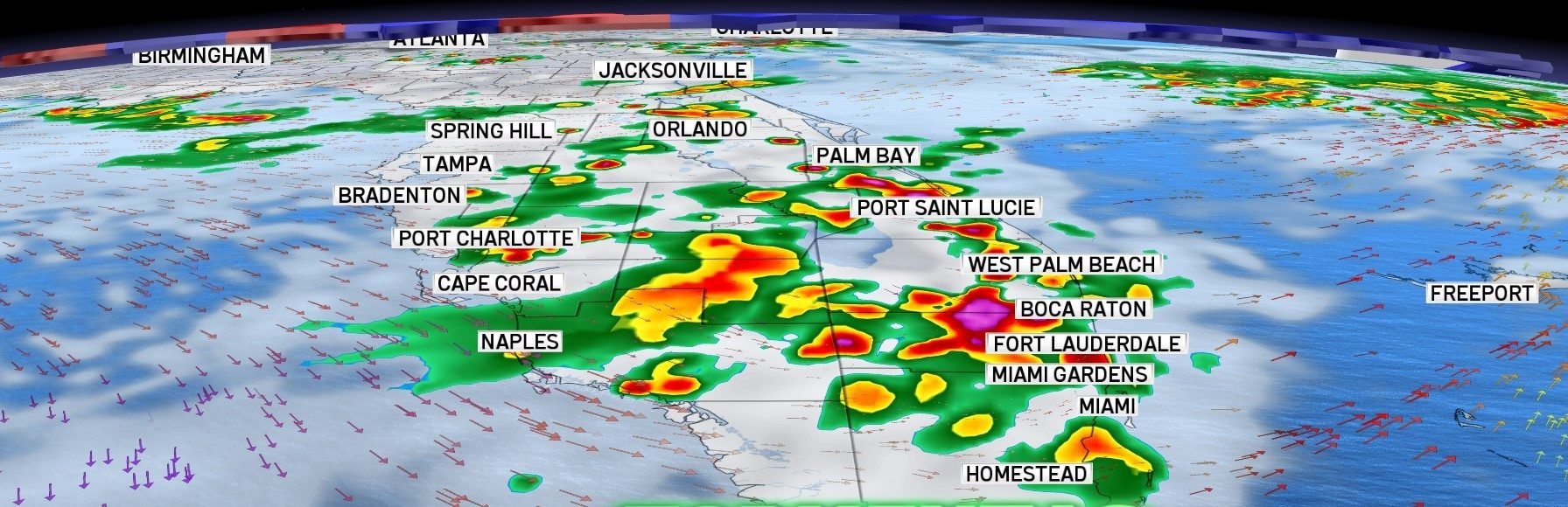 Weather change in South Florida: rain, storms, and flooding potential