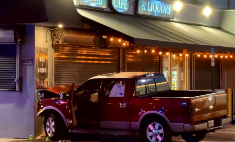 Driver killed after crashing pickup into storefront in Miami Springs 